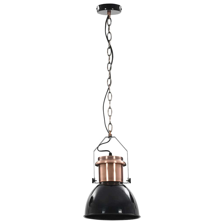 loftslampe 2 stk. rund E27 sort