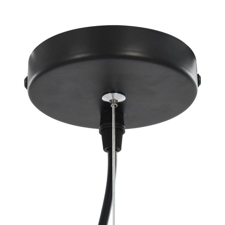 loftslamper 2 stk. halvkugle 40 cm E27 sort og guldfarvet