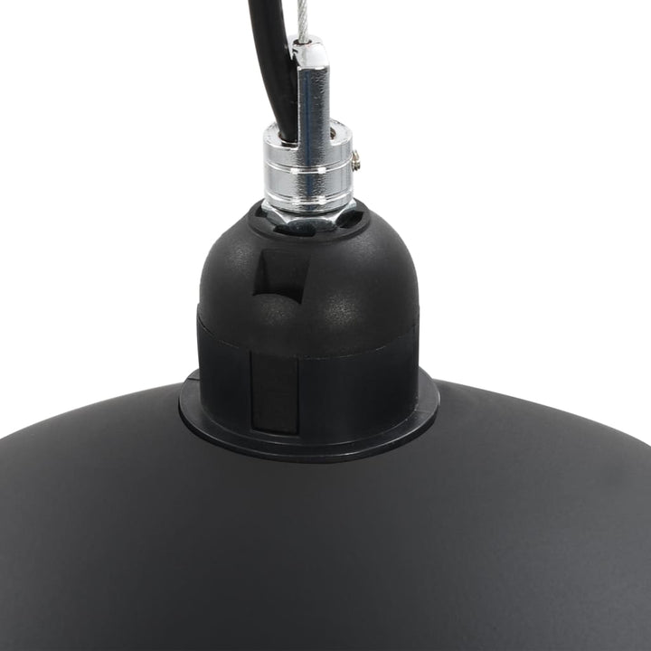 loftslamper 2 stk. halvkugle 40 cm E27 sort og guldfarvet
