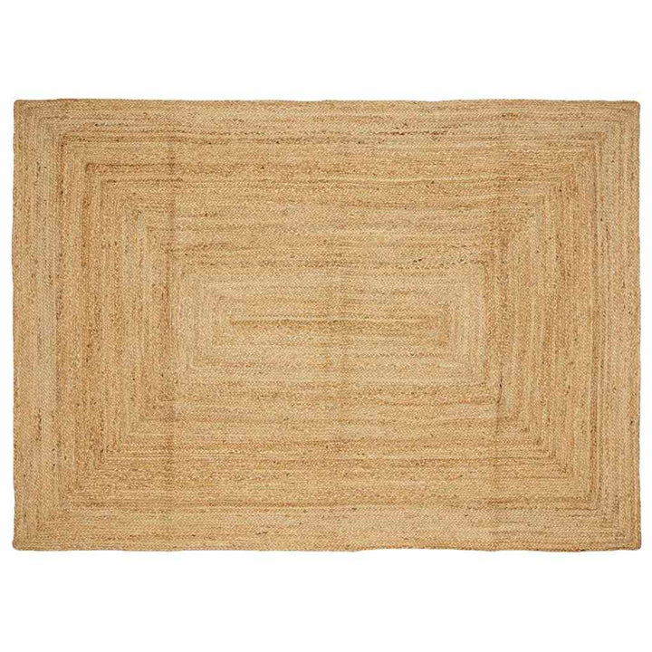 håndlavet tæppe jute 160 x 230 cm naturfarvet