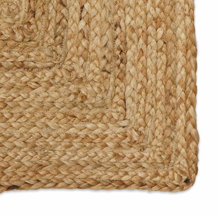 håndlavet tæppe jute 160 x 230 cm naturfarvet