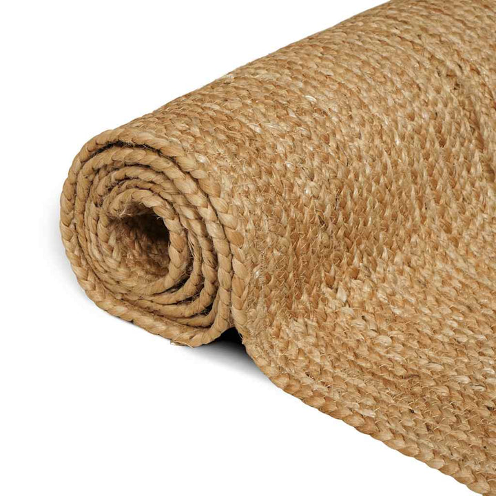 håndlavet tæppe jute 160 x 230 cm naturfarvet