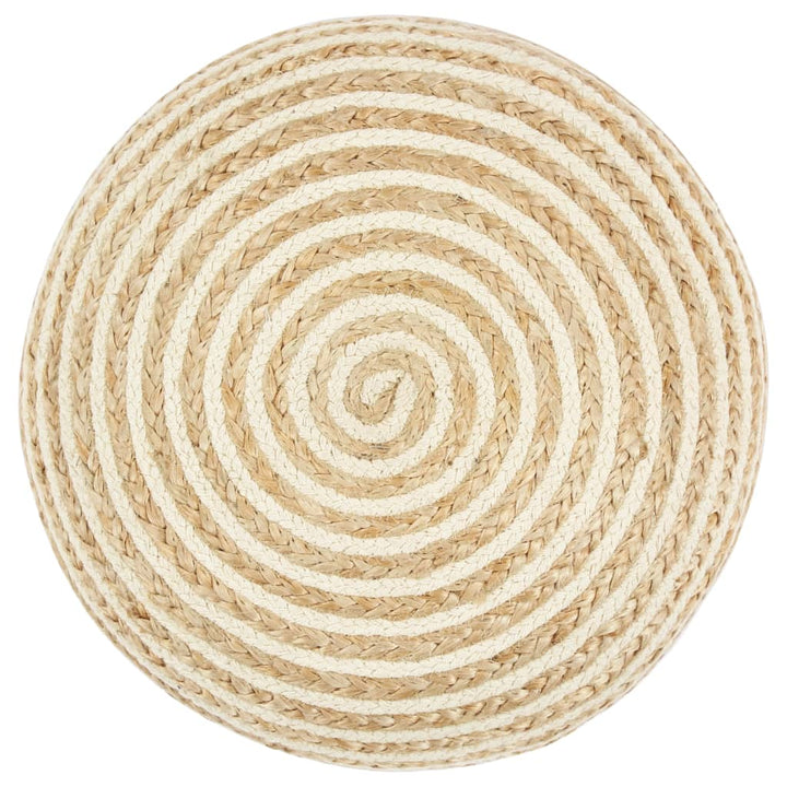 håndlavet puf 45 x 30 jute