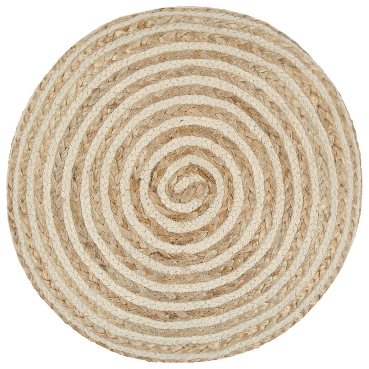 håndlavet puf 40 x 45 jute