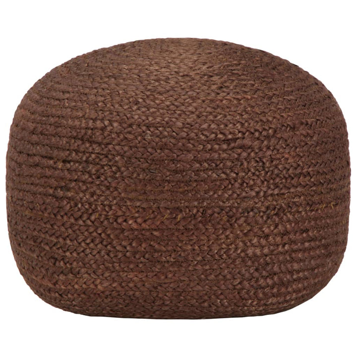 håndlavet puf 40 x 45 jute brun