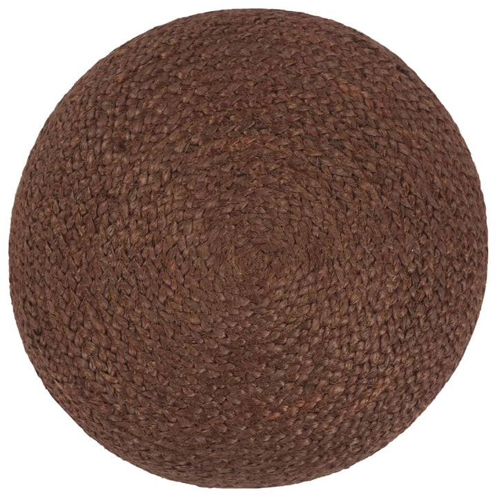 håndlavet puf 40 x 45 jute brun