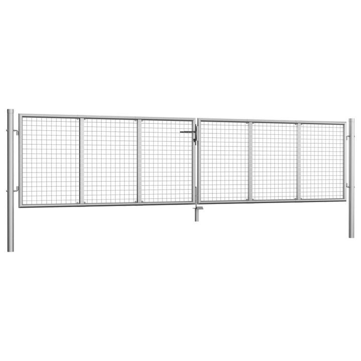 havelåge galvaniseret stål 415 x 125 cm sølvfarvet