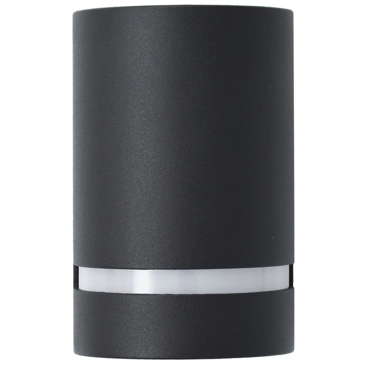 udendørs væglamper 2 stk. 35 W halvrund sort