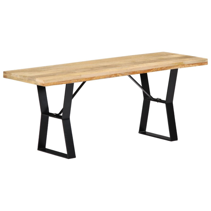 bænk i massivt mangotræ 110 cm