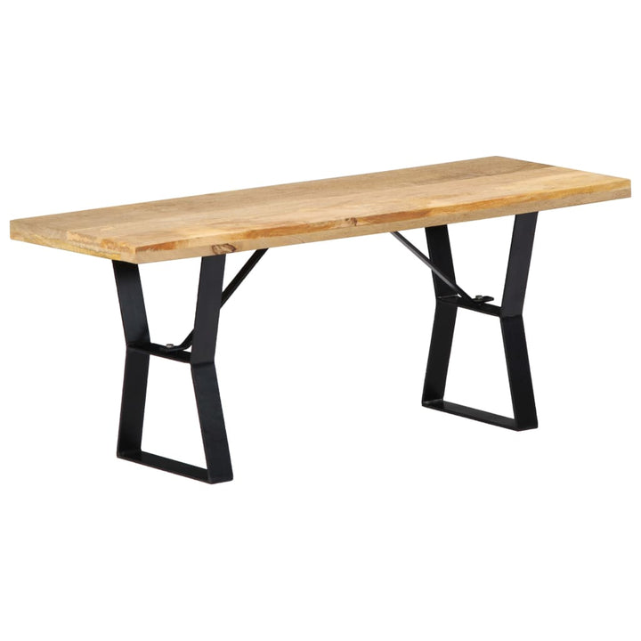 bænk i massivt mangotræ 110 cm