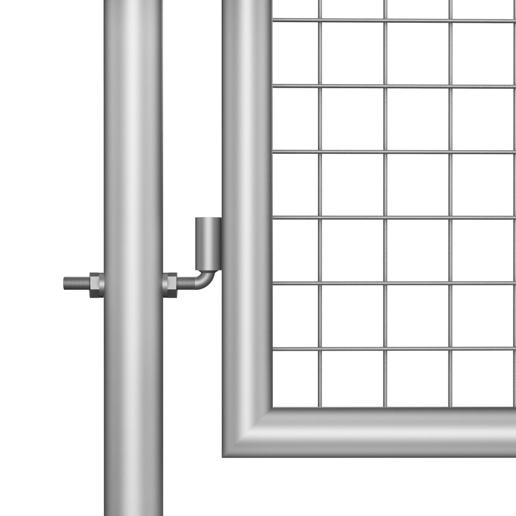 havelåge galvaniseret stål 105x250 cm sølvfarvet