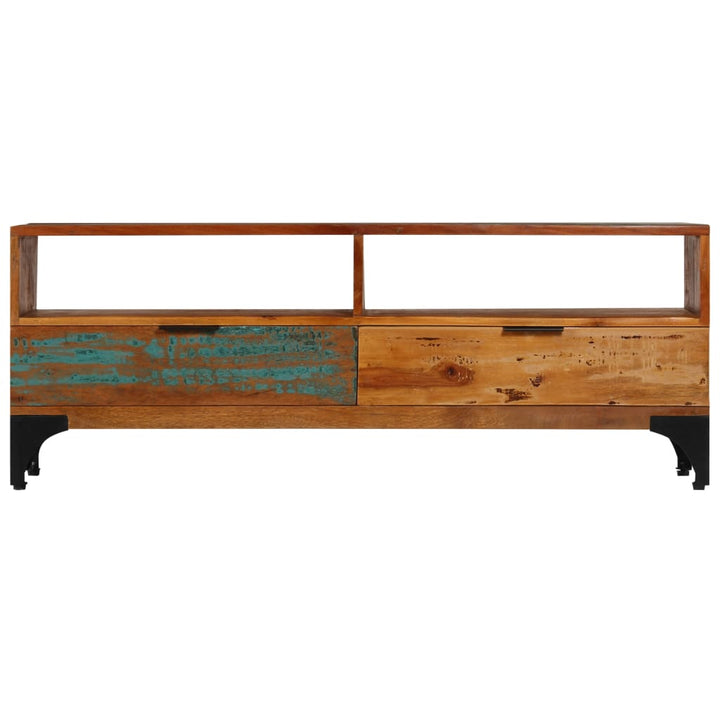 tv-skab 118x35x45 cm massivt genbrugstræ