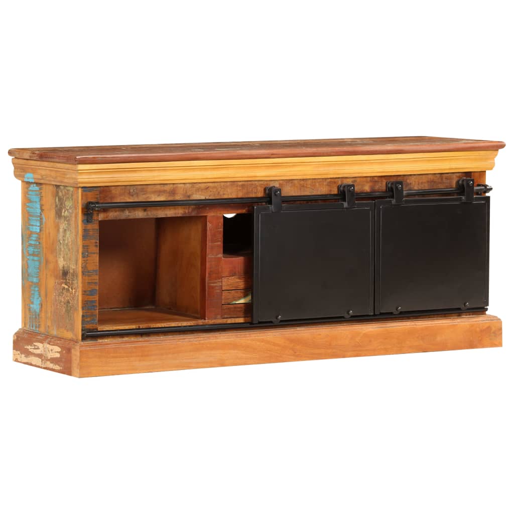 tv-skab 110x30x45 cm massivt genbrugstræ