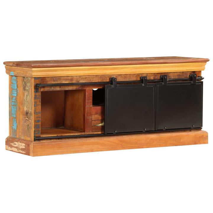 tv-skab 110x30x45 cm massivt genbrugstræ