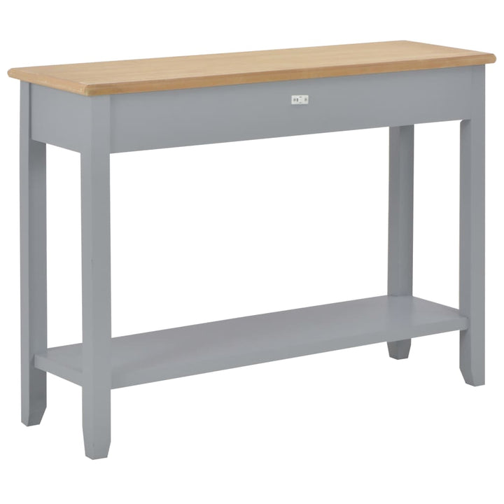 konsolbord 110 x 35 x 80 cm træ grå