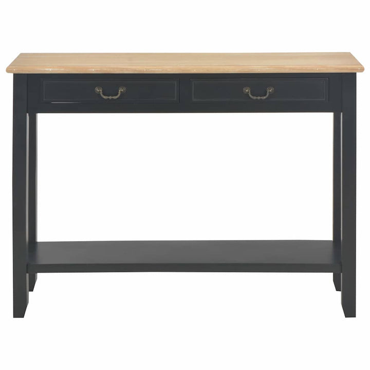 konsolbord 110 x 35 x 80 cm træ sort