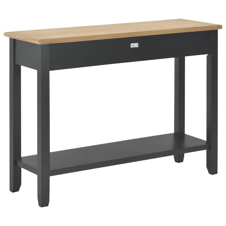konsolbord 110 x 35 x 80 cm træ sort
