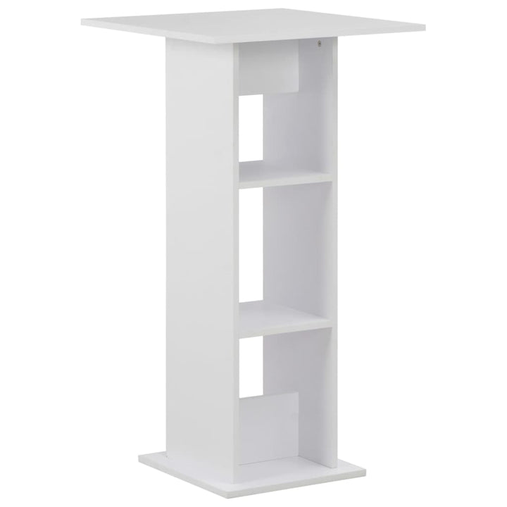barbord 60x60x110 cm hvid