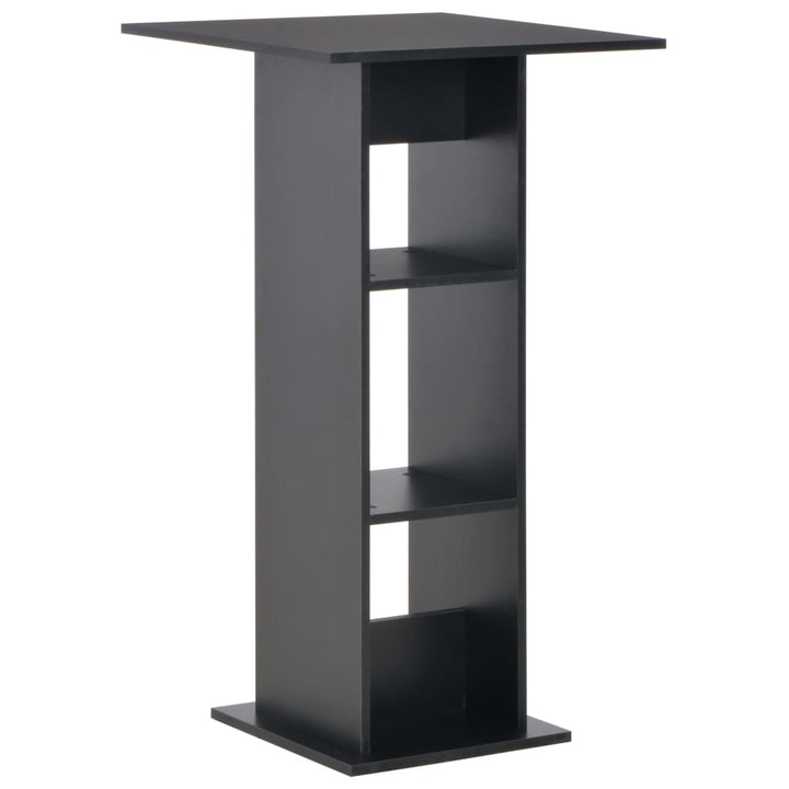 barbord 60x60x110 cm sort
