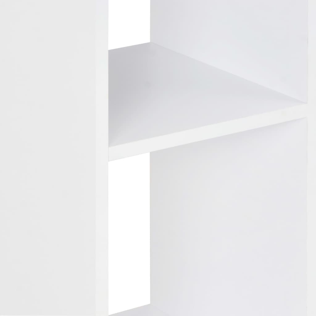 barbord 60x60x110 cm hvid og sonoma-eg
