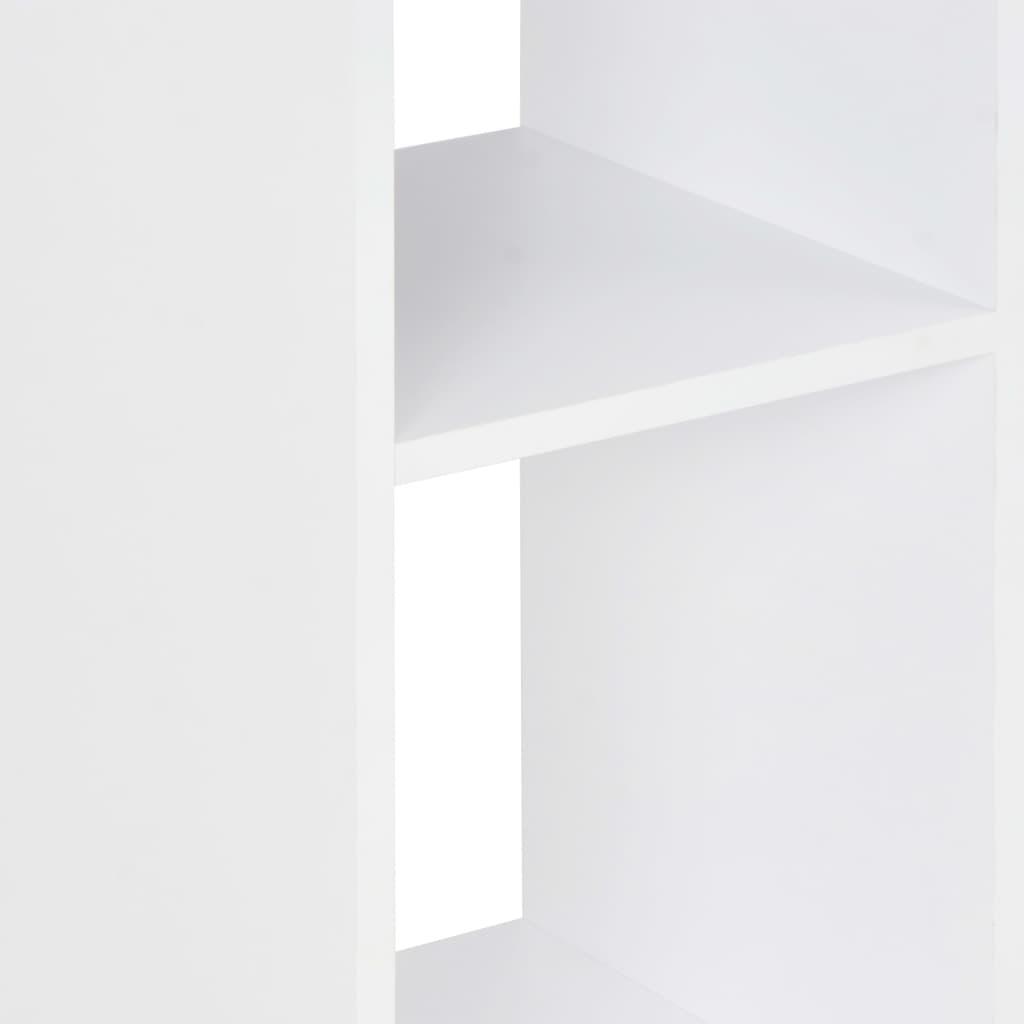 barbord 60x60x110 cm hvid og antracitgrå
