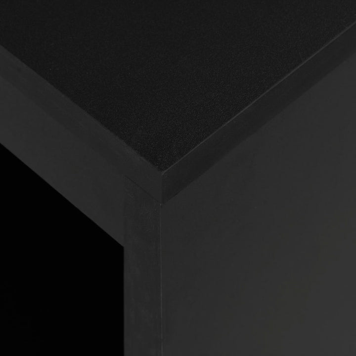 barbord med hylde sort 110 x 50 x 103 cm