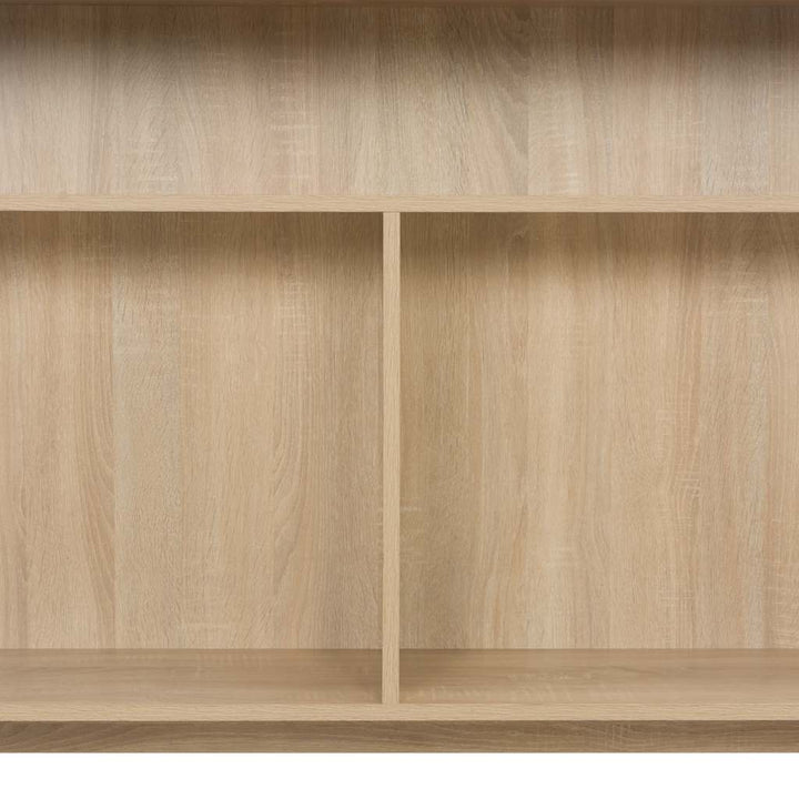 barbord med 2 bordplader 130x40x120 cm egetræsfarvet