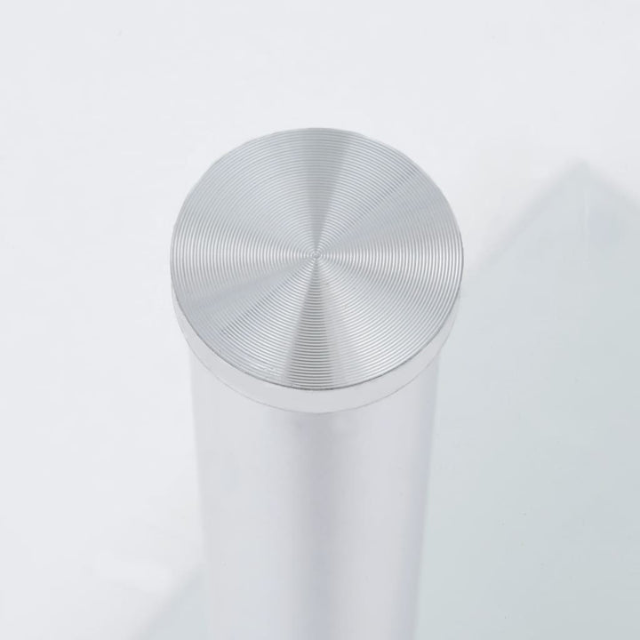 U-formet sidebord 45x30x58 cm hærdet glas transparent