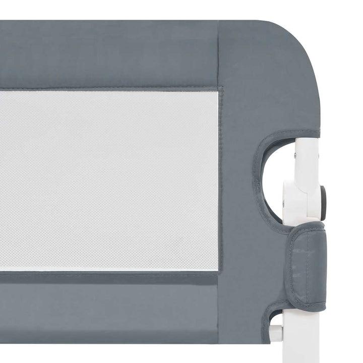 sengegelænder til barneseng 120 x 42 cm polyester grå