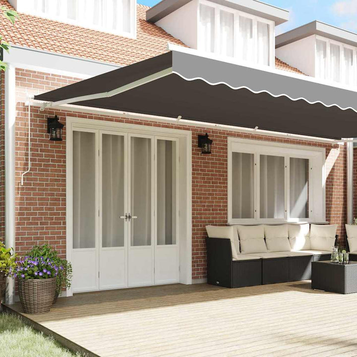 Markiseramme Hvid 600 × 300 cm Aluminium