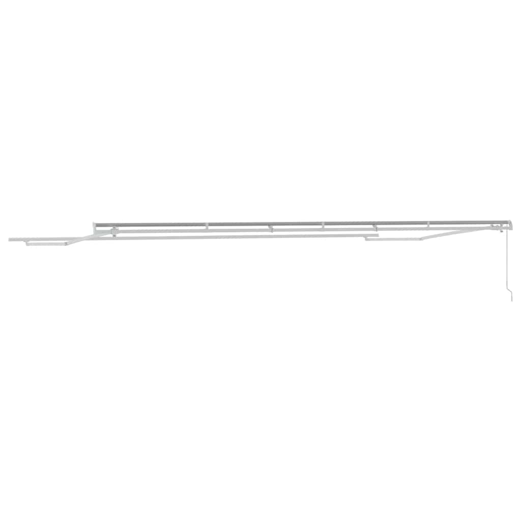Markiseramme Hvid 600 × 300 cm Aluminium