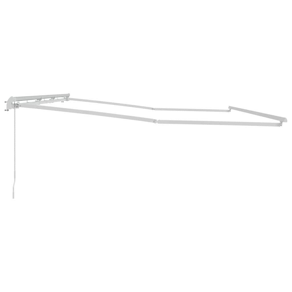 Markiseramme Hvid 600 × 300 cm Aluminium