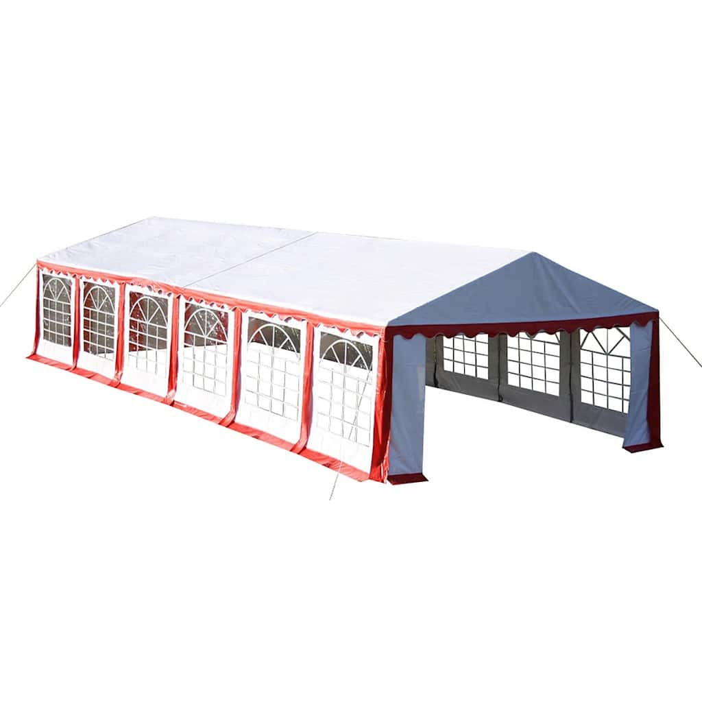 Marquee tag og sidepaneler 12x6m rød hvid