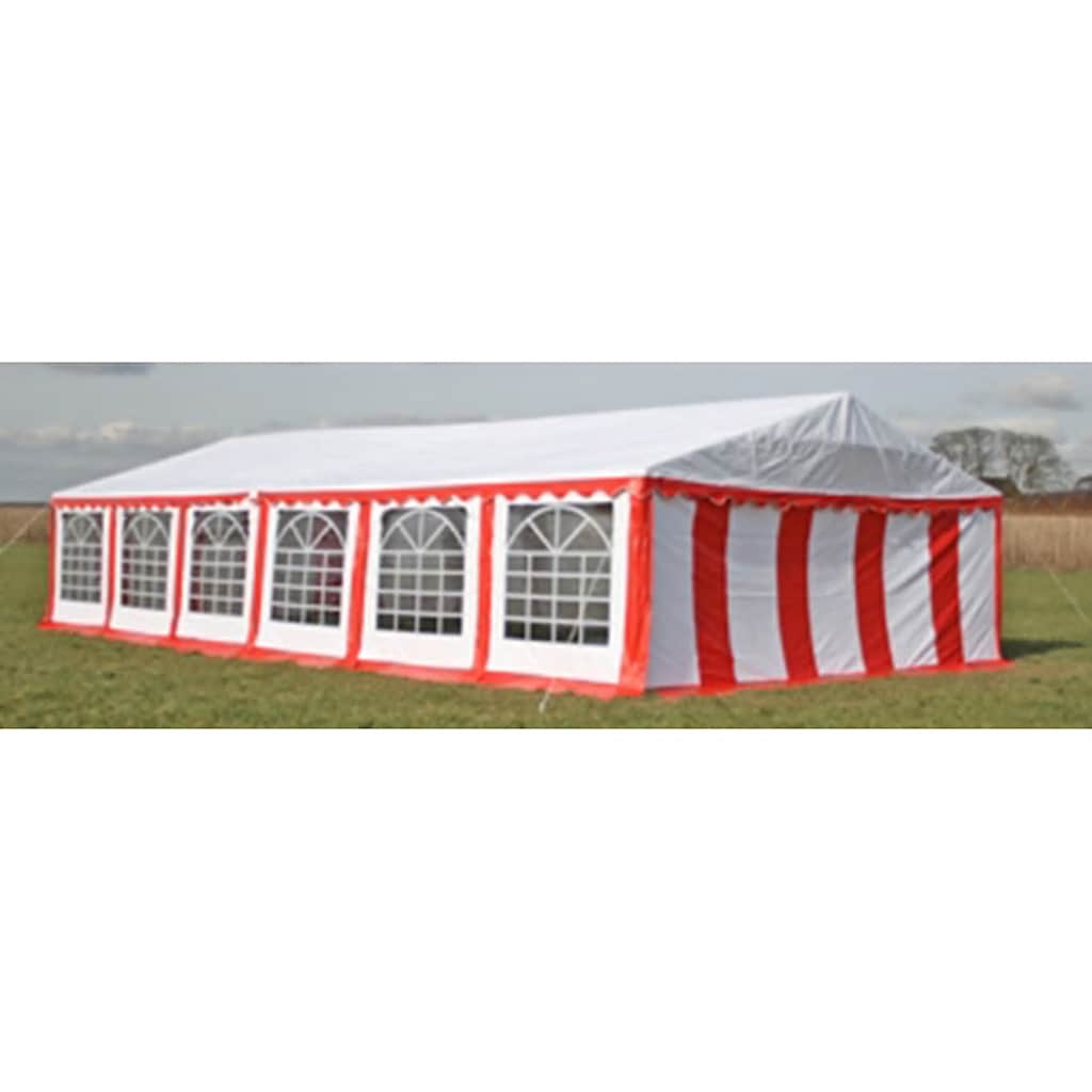 Marquee tag og sidepaneler 12x6m rød hvid