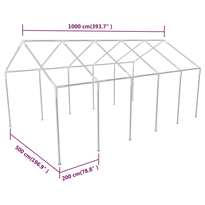 stålstel til festtelt 10x5 m