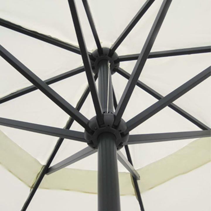 parasol 500 cm aluminium hvid