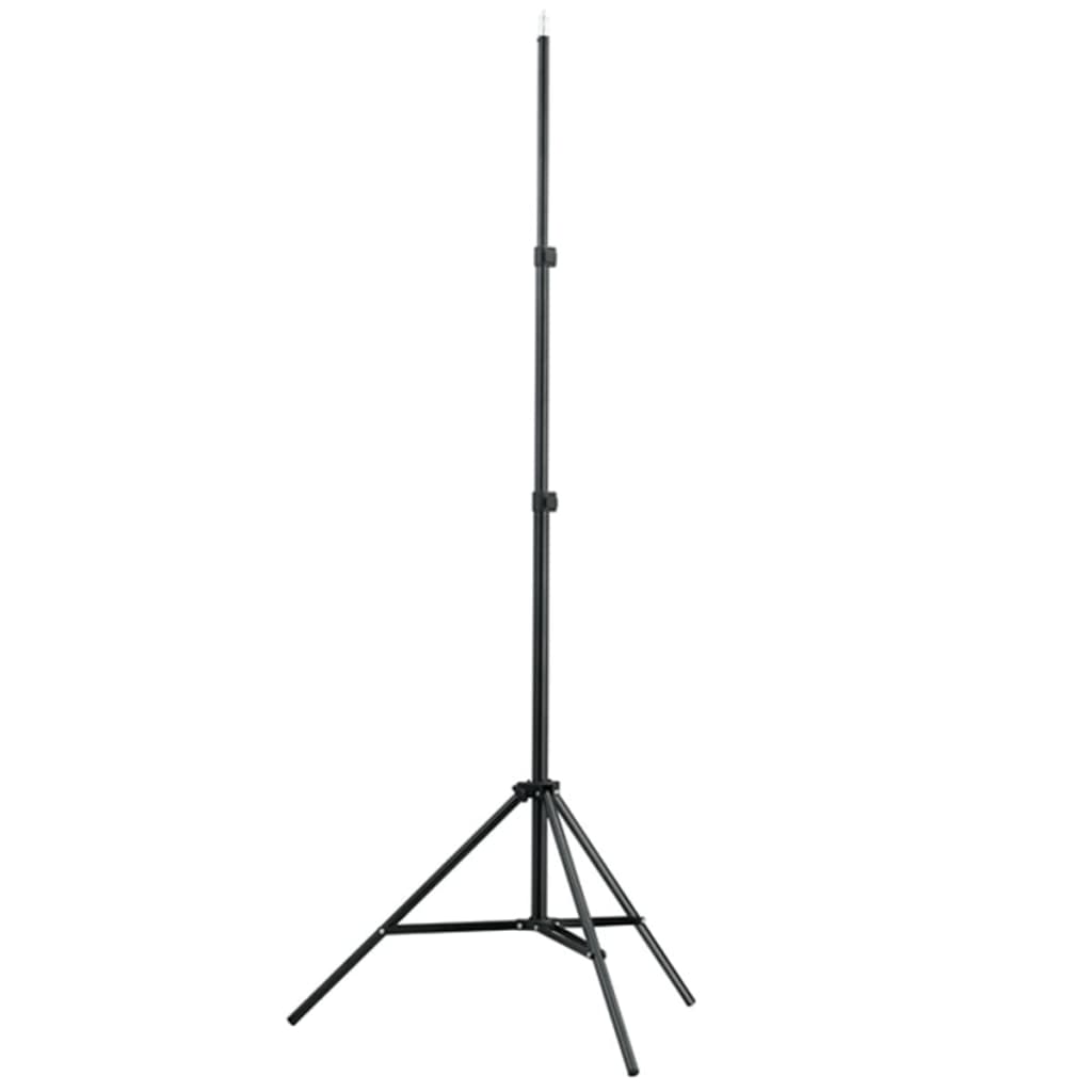 studiosæt med grøn fotobaggrund og lamper 600 x 300 cm