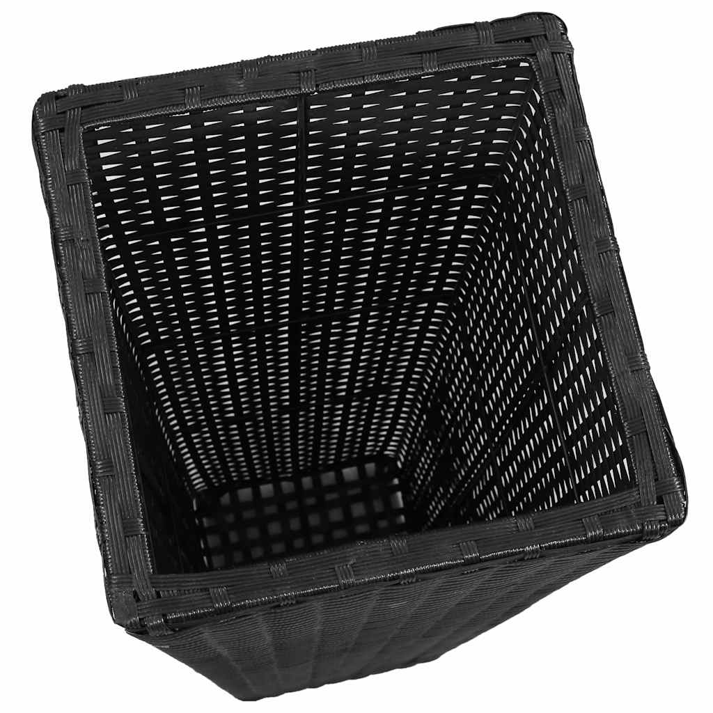 plantekrukker 3 stk. polyrattan sort