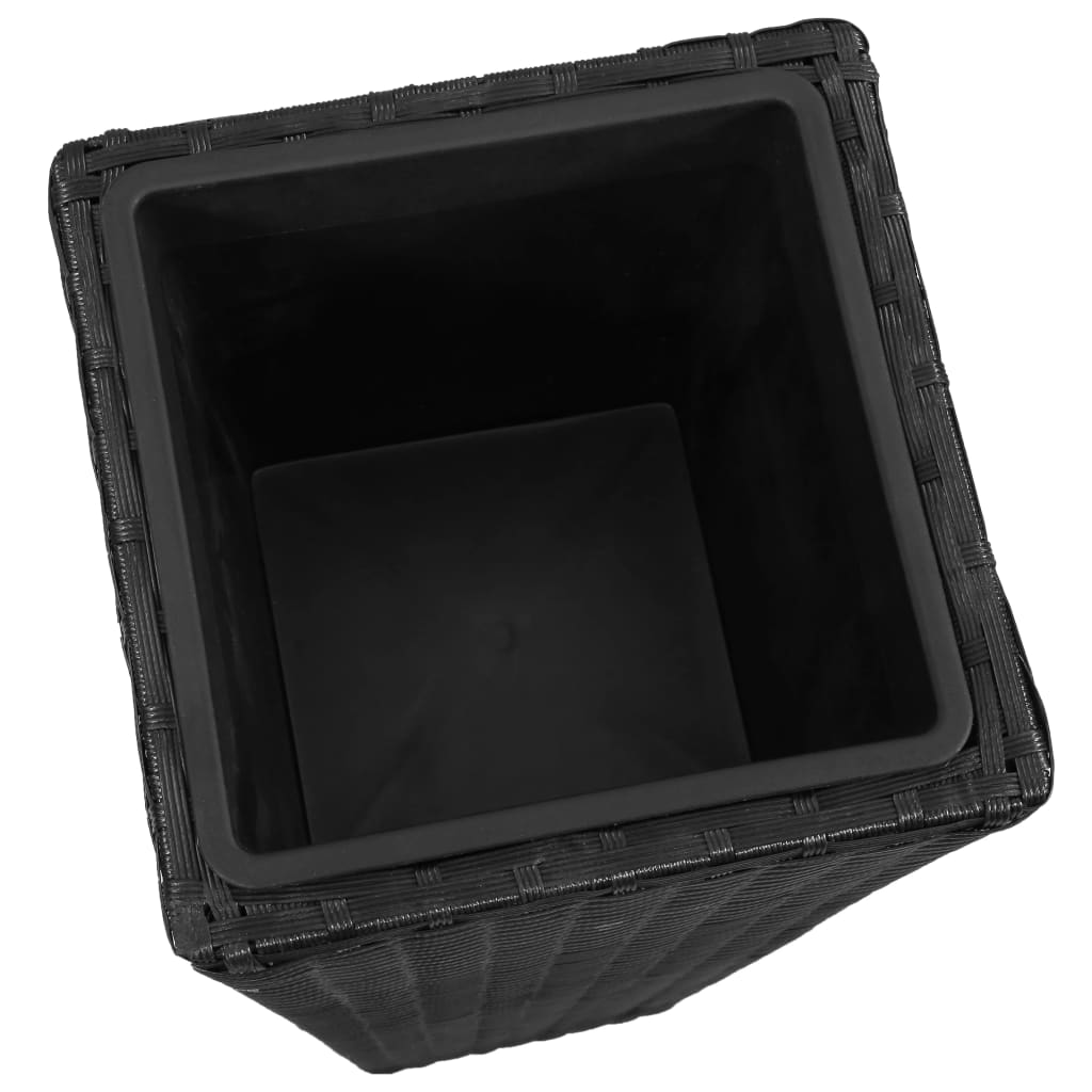 plantekrukker 3 stk. polyrattan sort