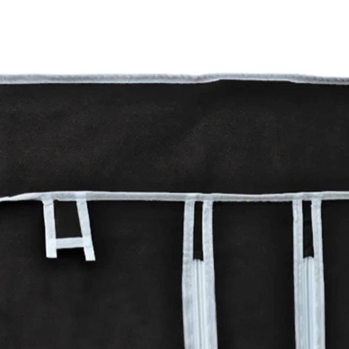 foldeklædeskab 110 x 45 x 175 cm sort