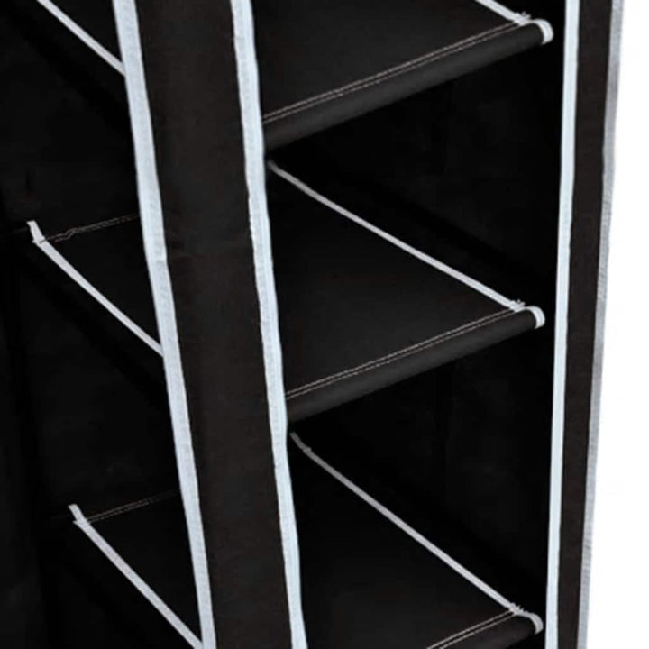 foldeklædeskab 110 x 45 x 175 cm sort