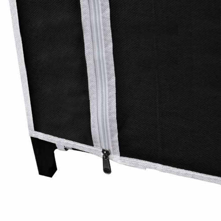 foldeklædeskab 110 x 45 x 175 cm sort