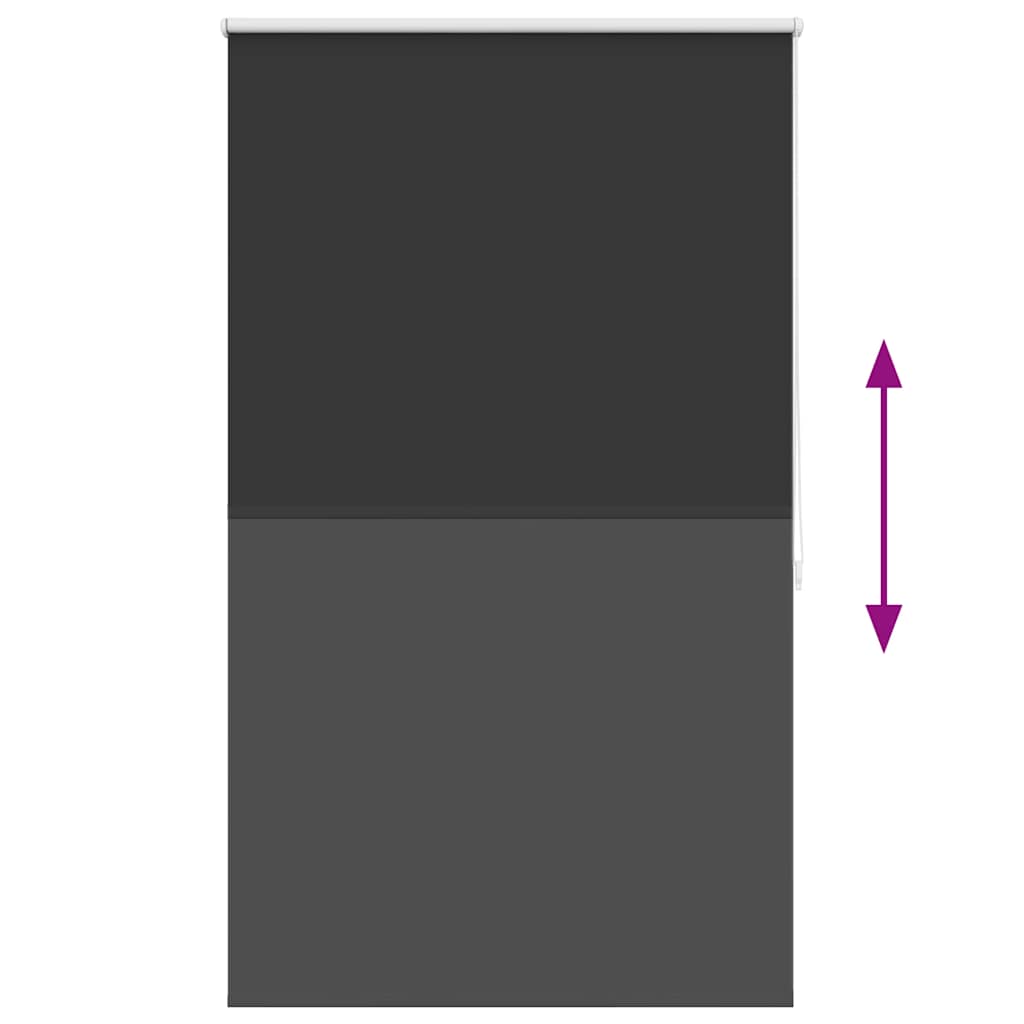 rullegardin mørklægning 84,4x175 cm stofbredde 80 cm sort