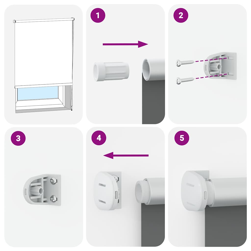rullegardin mørklægning 144,4x175 cm stofbredde 140 cm marineblå