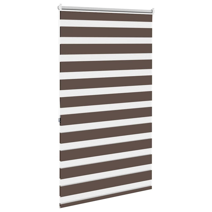 zebragardin 100,9x175 cm stofbredde 96,7 cm kaffegrøn