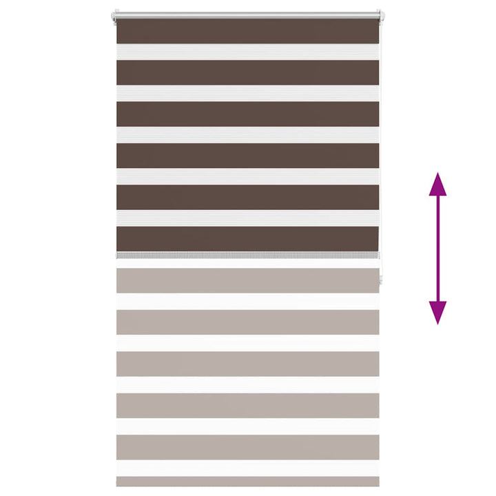 zebragardin 100,9x175 cm stofbredde 96,7 cm kaffegrøn