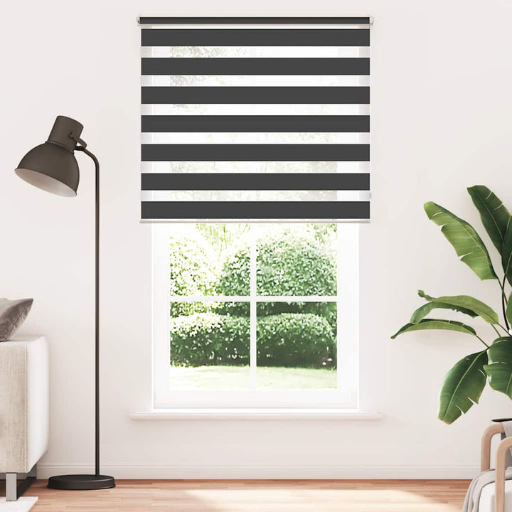 zebragardin 120,9x230 cm stofbredde 116,7 cm sort