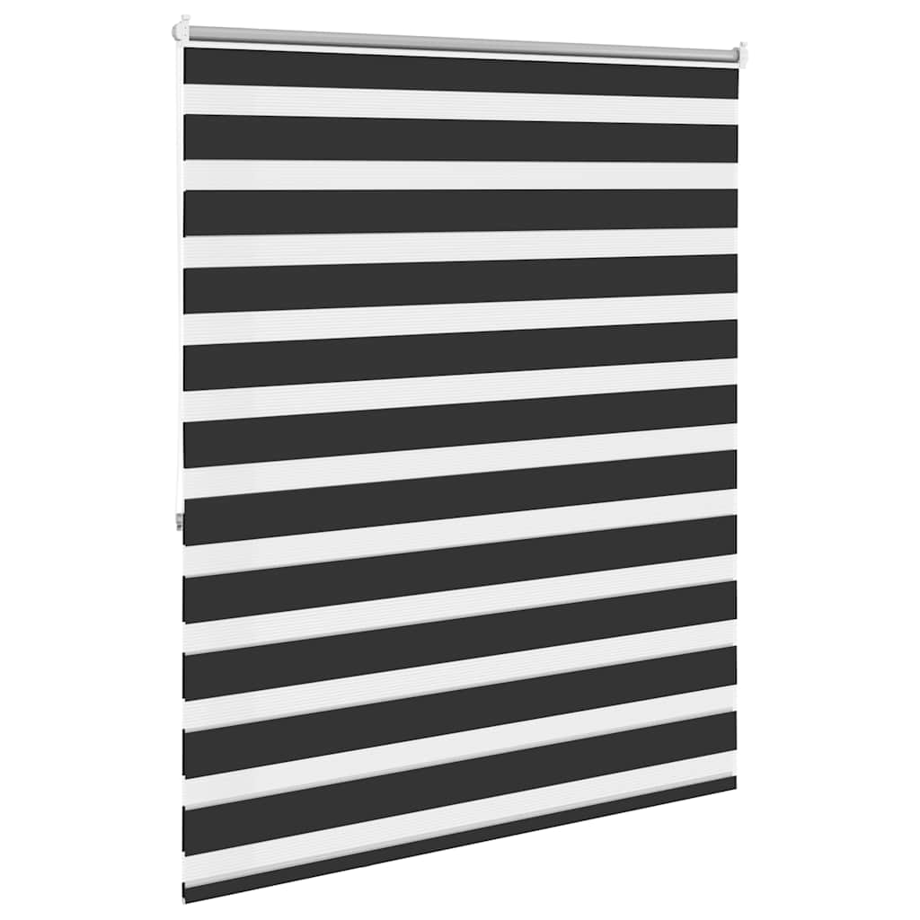 zebragardin 140,9x175 cm stofbredde 136,7 cm sort
