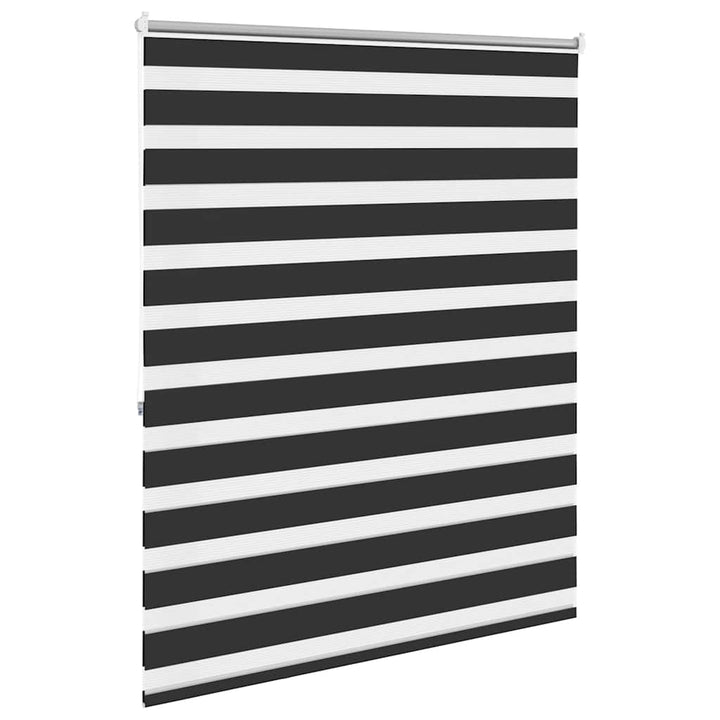 zebragardin 140,9x175 cm stofbredde 136,7 cm sort