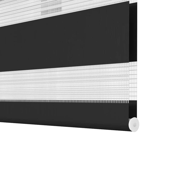 zebragardin 140,9x175 cm stofbredde 136,7 cm sort